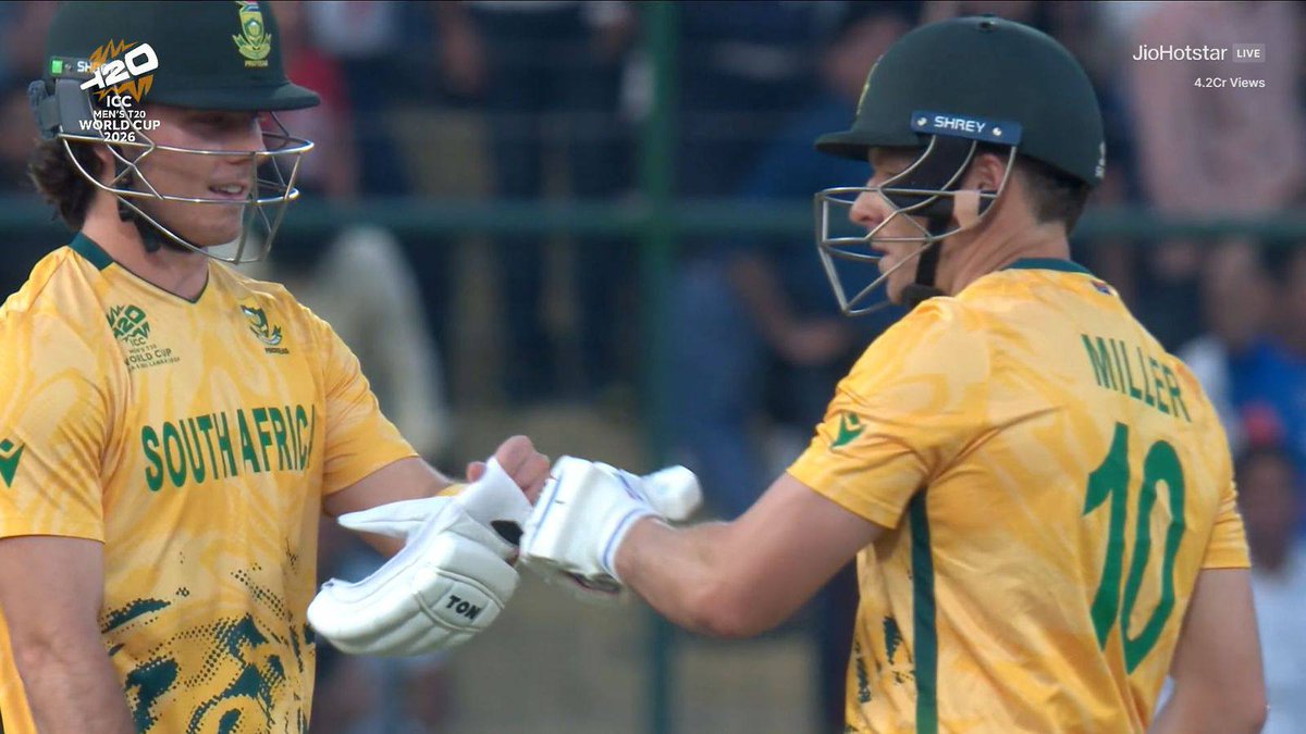 🚨 7 WINS IN 7 GAMES FOR SOUTH AFRICA IN T20 WORLD CUP 2026 🚨

- Beat Canada by 57 runs
- Beat Afghanistan in Super Over
- Beat New Zealand by 7 wickets
- Beat UAE by 6 wickets
- Beat India by 76 runs
- Beat West Indies by 9 wickets
- Beat Zimbabwe by 5 wickets