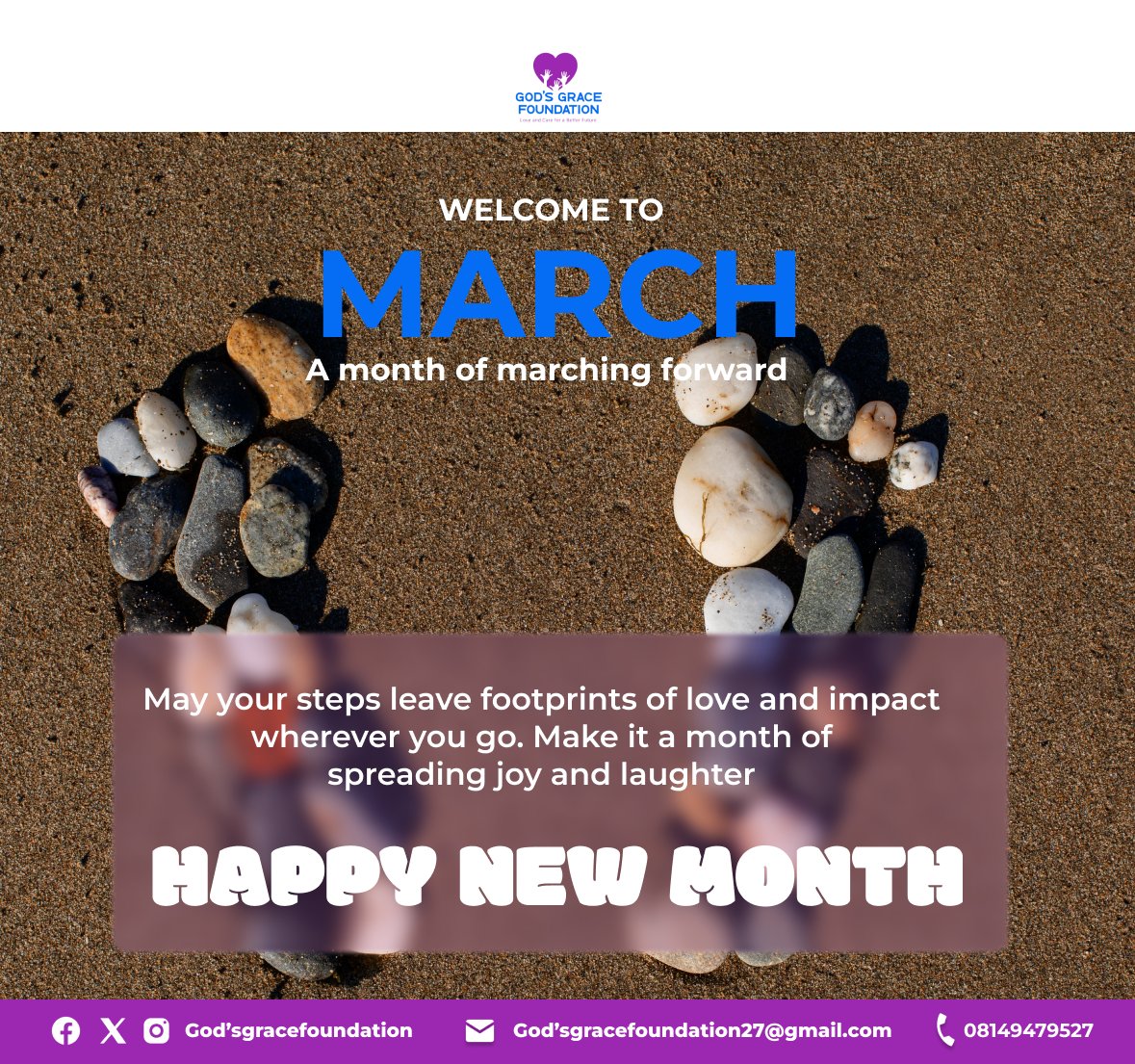 It's March, and we're marching forward with renewed focus and direction.

To a month of spreading hope, pivoting change, and serving humanity with a forward-thinking mindset, cheers.🥂💜

Happy New Month, and welcome to March.

Cheers to marching onward and forward all the way.
