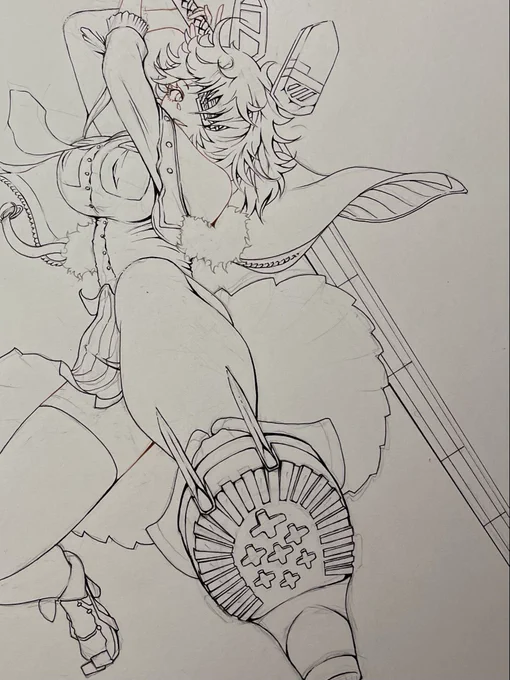 ひととおりペンを入れました🖋️
今日はここまで。。。 