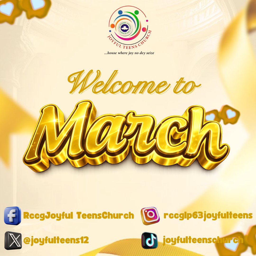 Happy new Month Children of God 🎉🎉
We are already 3 months into 2026🌚
March signifies the beginning of spring and new beginnings. 
Heavenly Father, as we step into March, we pray for a clear path and a steady heart. Have a blessed month 🥳❤️