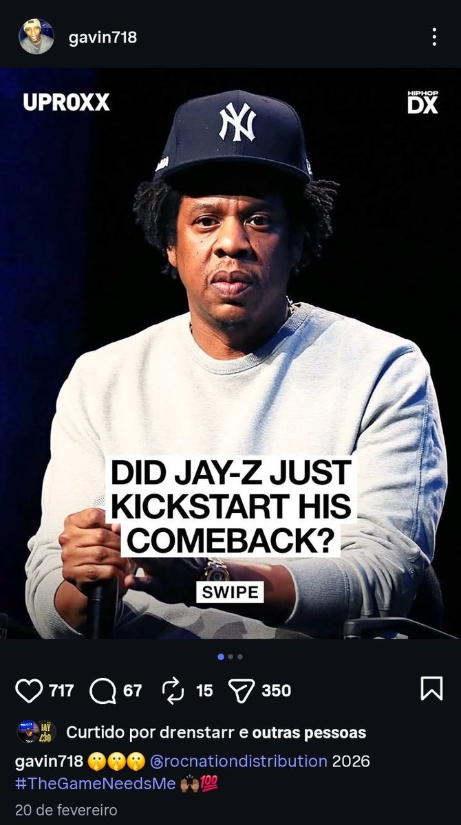 JAYZeBeyonce's tweet photo. #TheGameNeedsMe seria o nome do รกlbum novo ou uma frase de alguma mรบsica nova? ๐ง๐ง https://t.co/yz05vM9IPI