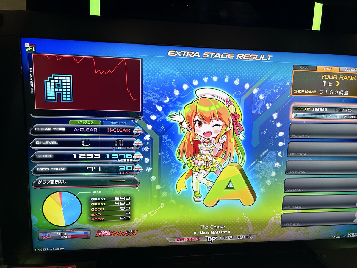 ZKP3580's tweet photo. ⭐︎12ハード2曲目ゲット https://t.co/RZUeXuY7Wr