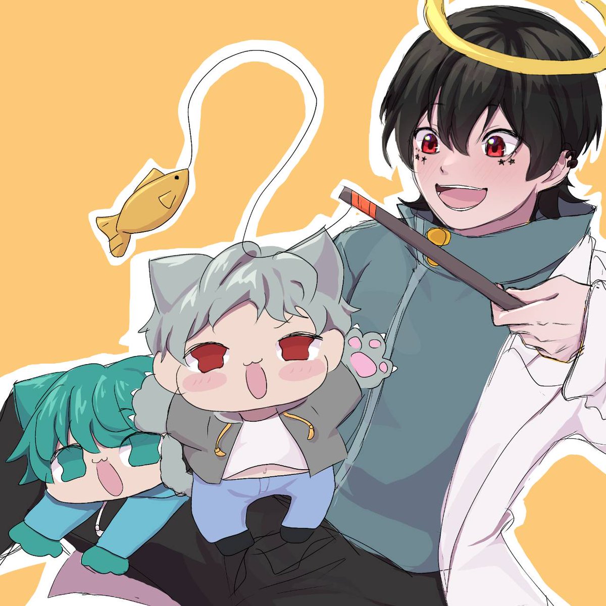 とても可愛い構図で楽しかったです🫶
♯いいねした人のメディア欄覗いて素敵絵を私の絵柄で描いてもいいですか