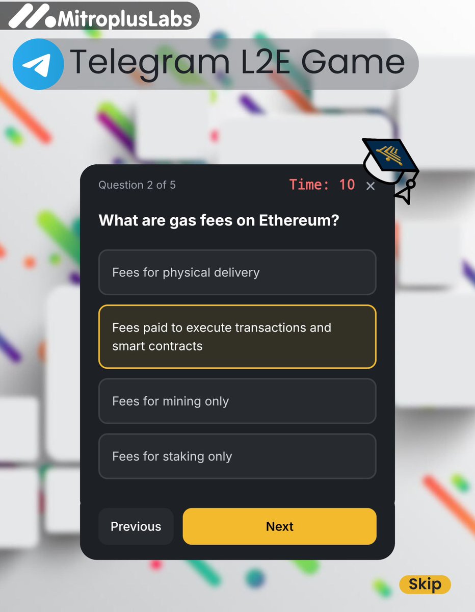 mitropluslabs's tweet photo. Quick Question …

Did you know that  a tap-to-earn game doesn’t only reward activity, but also rewards knowledge?

That’s exactly what the quiz section is all about. 

Answer a few questions, test what you know about the web3 space, and earn ALM when you get the correct answer.

Smart idea right? 
Learn something, earn something.