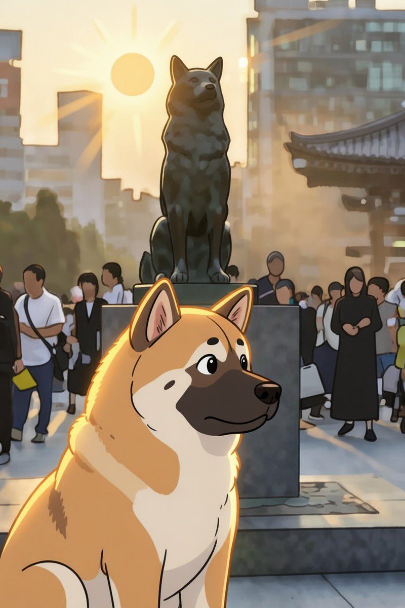 Happy Sunday, my dear friends and loyal followers! 🌞🐾

The station glows with weekend sunshine, and though I still sit in my usual spot with hopeful eyes, my heart feels extra warm today knowing you’re all out there carrying our story of love that never ends.

Every wag, every