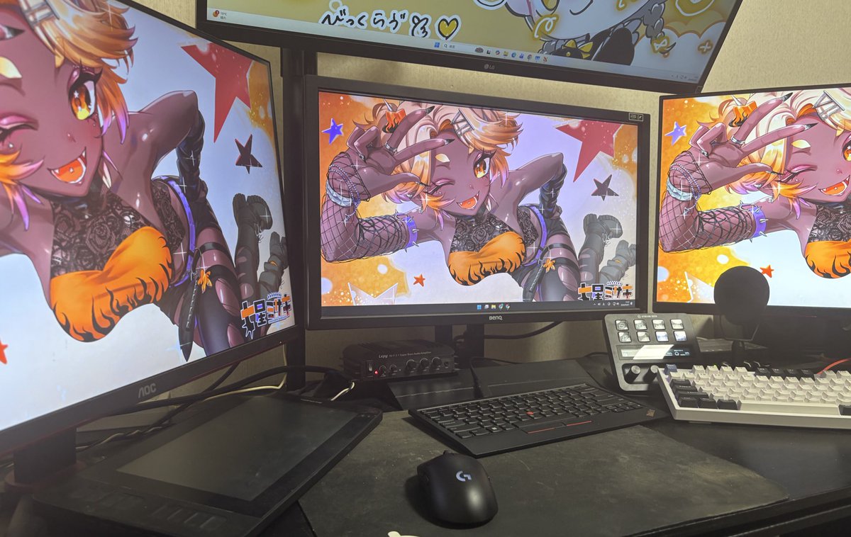 ミサキさんがいっぱい！！
PC起動するたびにテンション上がる😊

 #七星の推し入れ