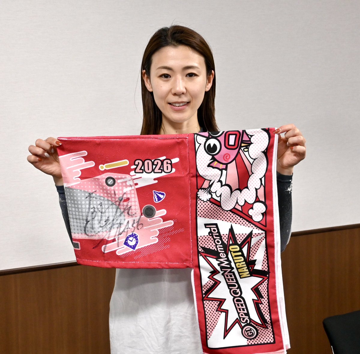 サイン入りマフラータオル🎁／ ボートレース鳴門で開催された第2回PGI