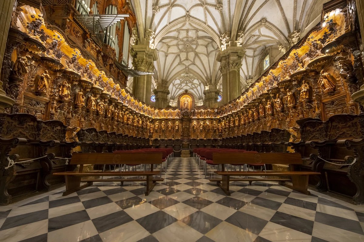 Magicalspain's tweet photo. Choir stall of Guadix Cathedral, Granada. https://t.co/8FIxHbpxlr