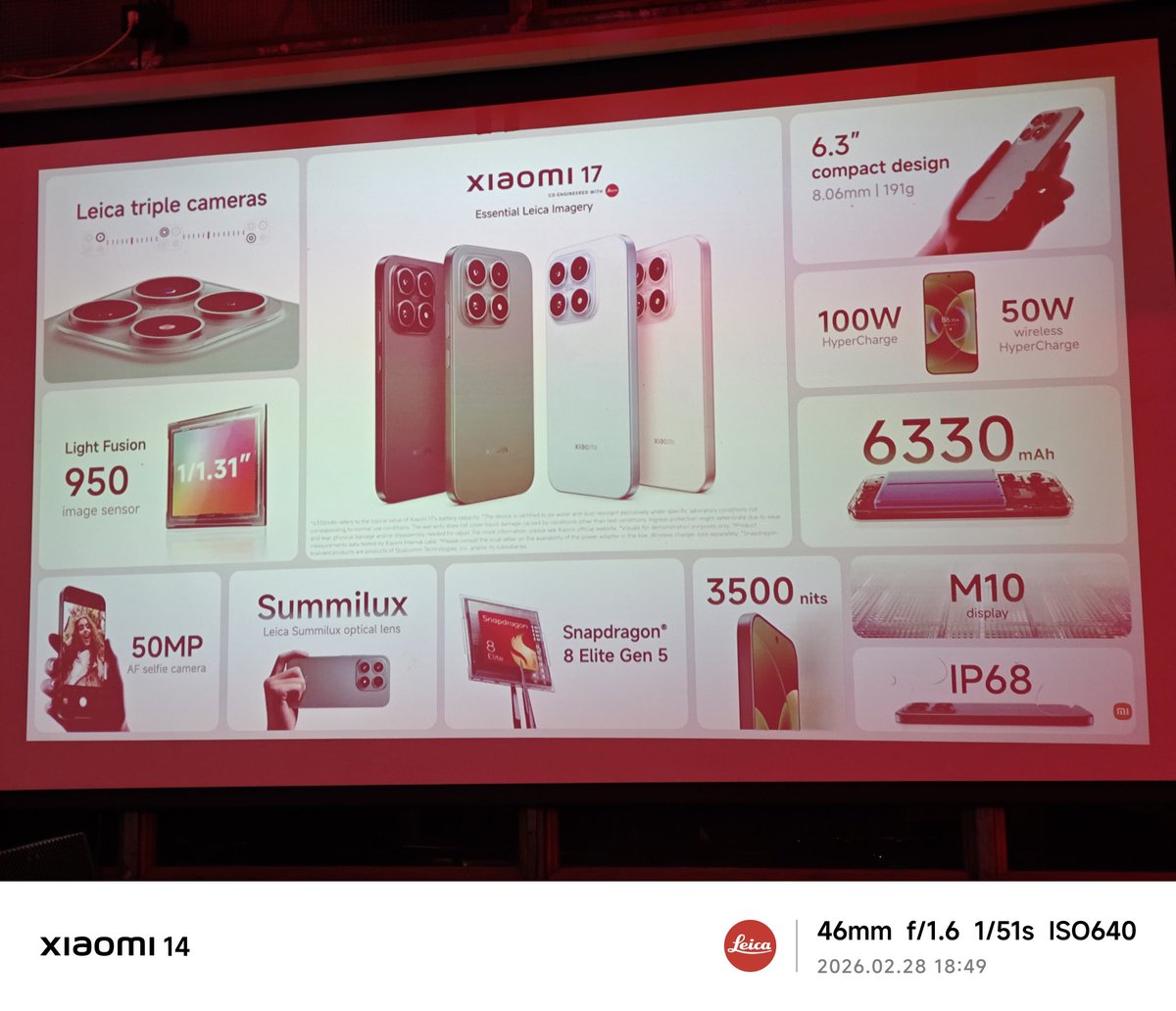 amsjo007's tweet image. And it’s finally here! 👀🔥
Witnessing the reveal of the #Xiaomi17Series &amp;amp; #XiaomiPad8 LIVE!
This is next-level innovation 🚀
#XFCPune
That reveal moment gave chills 🔥
Xiaomi 17 Ultra is looking powerful already 💪
#XiaomiLaunch #XiaomiFansClub