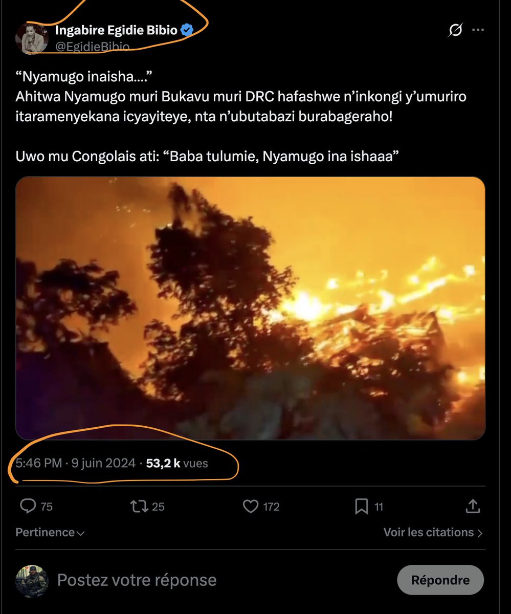 VOUS AVEZ UNE MACHINE À REMONTER LE TEMPS POUR MANIPULER LES FAITS  ET MENTIR?

Vous voulez vraiment nous faire croire que le 9 juin 2024 est égal au 1er mars 2026 ?

J’ai simplement traduit l’information publiée par <a href="/EgidieBibio/">Ingabire Egidie Bibio</a> :

« Un village du nom de Nyamugo, à Bukavu (RDC),