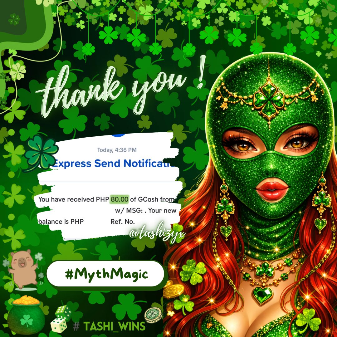tashizyx's tweet photo. 💌 𝓇ℯ𝒸ℯ𝒾𝓋ℯ𝒹 !! (≧∇≦)

medyo na-challenge ako maghanap kung nasaan ‘yon, ma 😭😭 HWJAHSHAHAHA THANK YOU POOOOO >\\< to more gcash hunting 👀🍀 grateful so much !! to more blessings <3

𝒹𝒶𝒾𝓁𝓎 𝓇ℯ𝓂𝒾𝓃𝒹ℯ𝓇: I won this thanks to @zecverseth!❤️‍🔥

✨ #MythMagic #tashi_wins