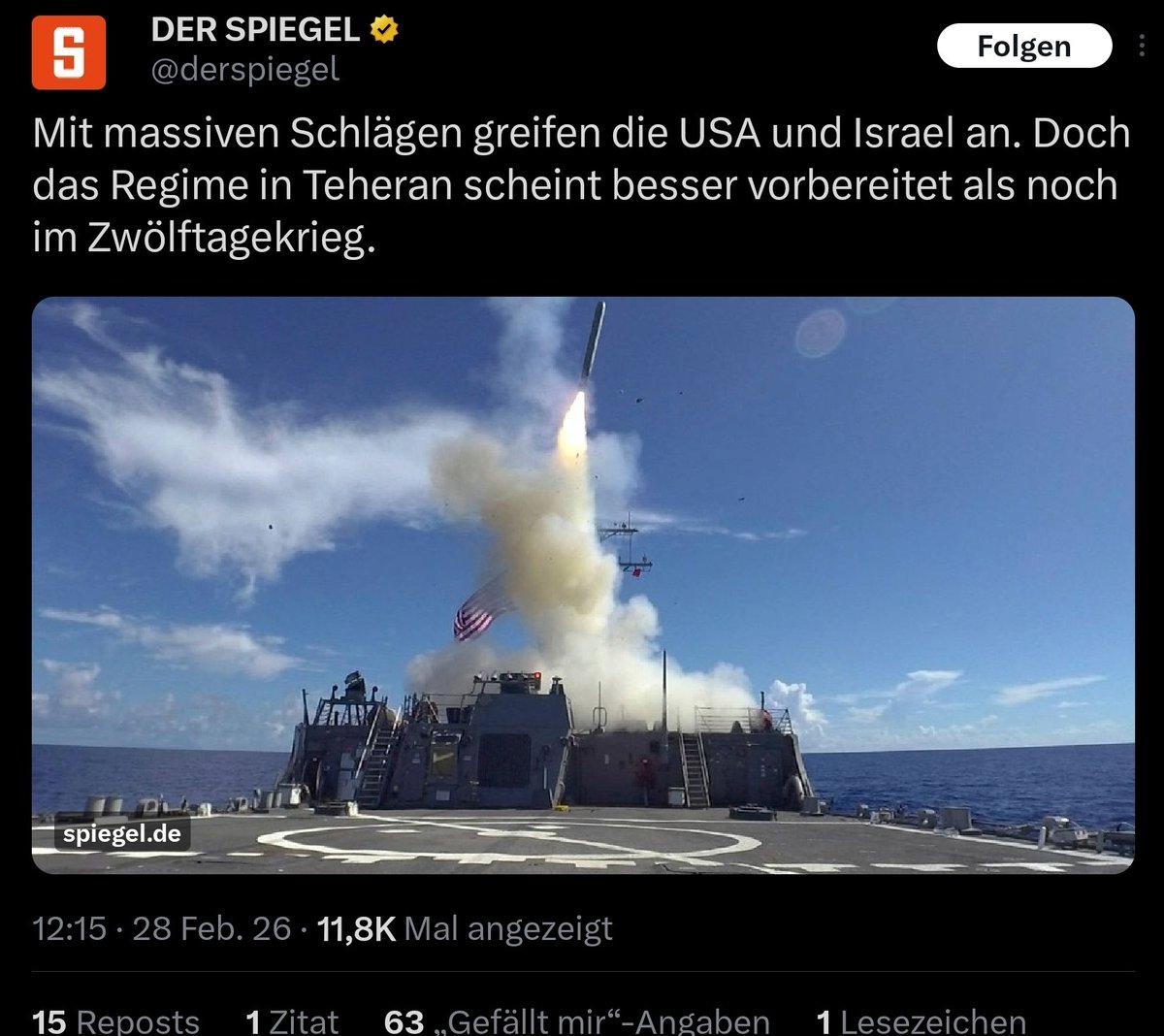 Als <a href="/derspiegel/">DER SPIEGEL</a> das schrieb, war die gesamte Führungsriege der Mullahs schon tot 🤷🏻‍♂️