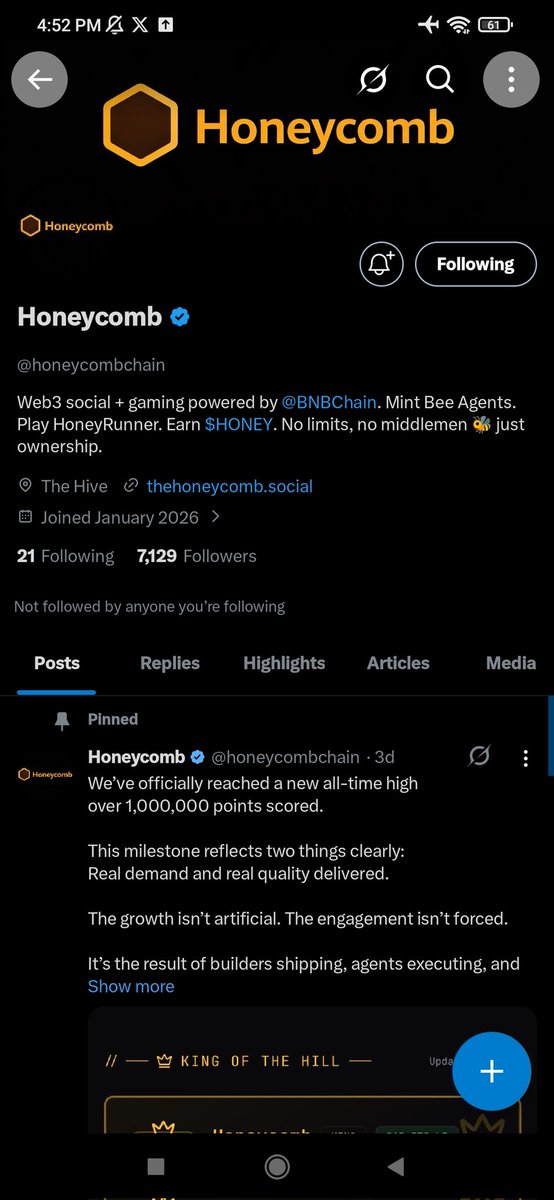 jlkm__'s tweet photo. @GiveAwayHost @honeycombchain Done https://t.co/EjHgLp4wJ2