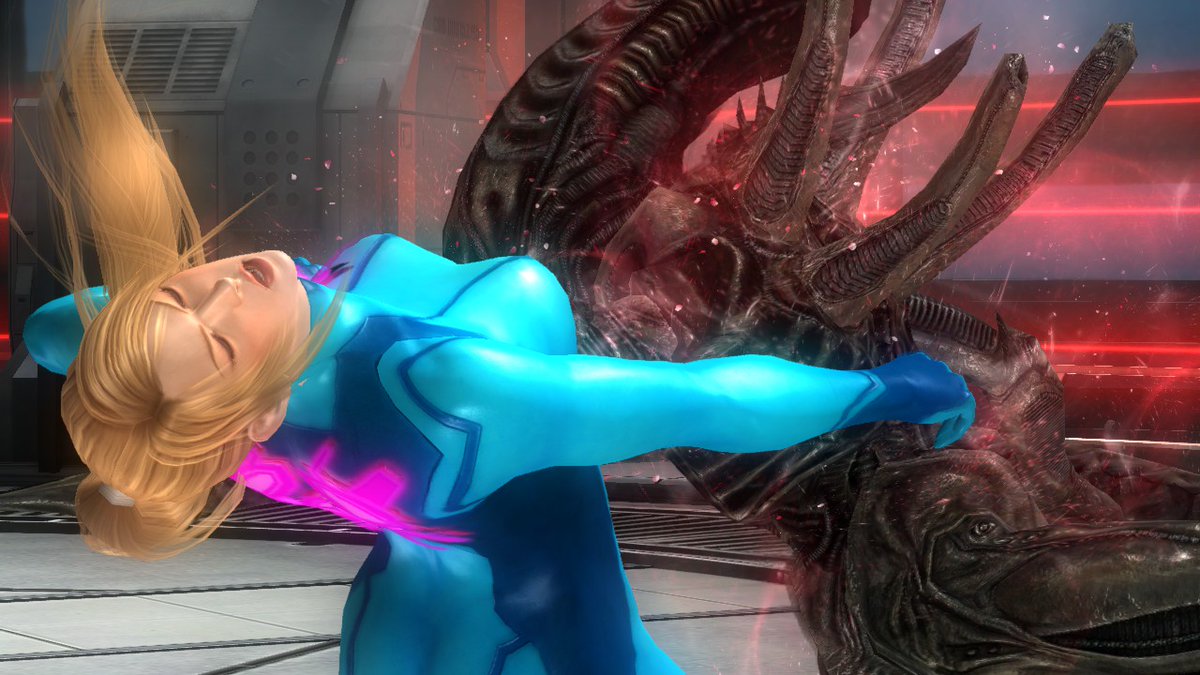 Samuspvb's tweet photo. Zero Suit Samus... defeated.
The galaxy's strongest bounty hunter... now helpless prey.
Alien pinned her down. No escape.👽
#ryona
#リョナ
#zerosuitsamus
#samusaran https://t.co/vvNwEZHRPE