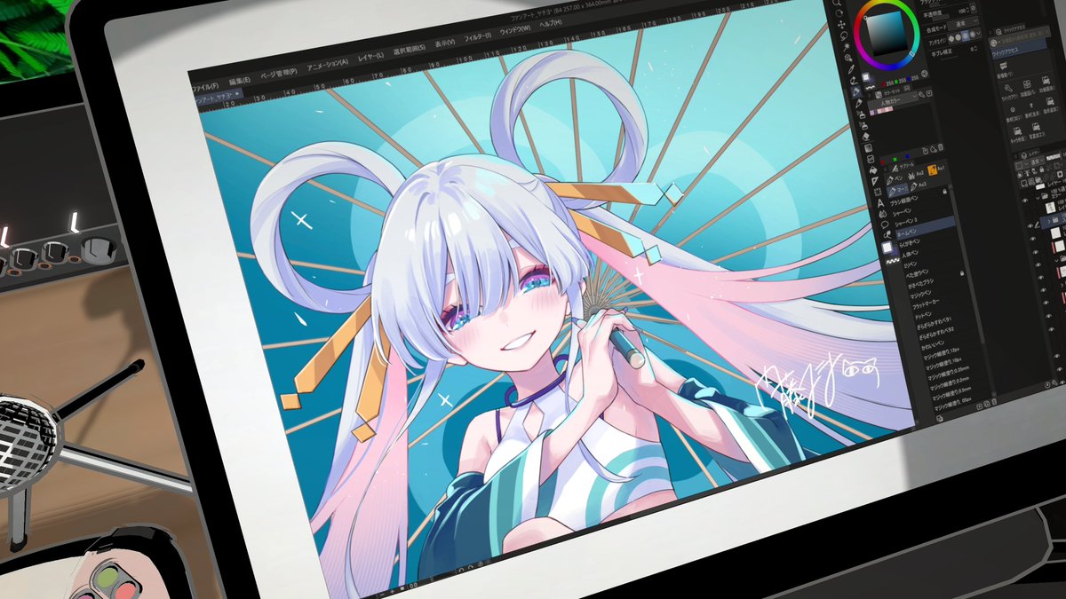 「ヤッチョ描く作画配信 ご視聴ありがとうございましたー」|内藤マーシー⛩甘神さんちの縁結びのイラスト