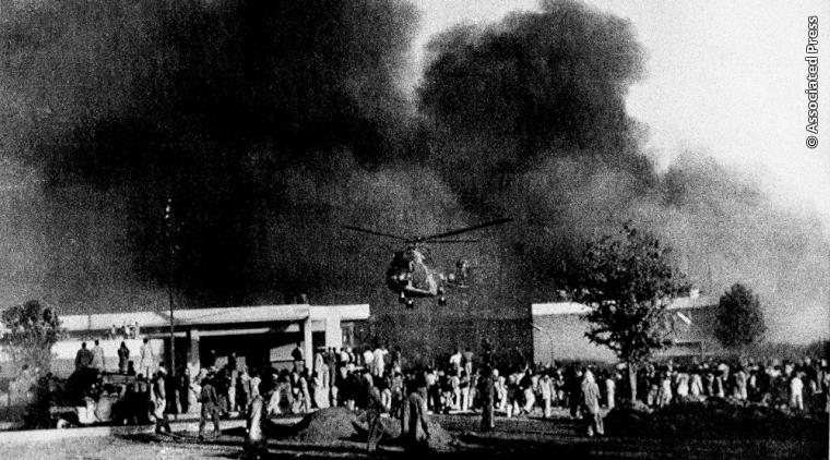 1979 :: American Embassy Under Attack In Islamabad, Pakistan by Pro Iran Demonstrators

( Photo - <a href="/AP/">The Associated Press</a> )