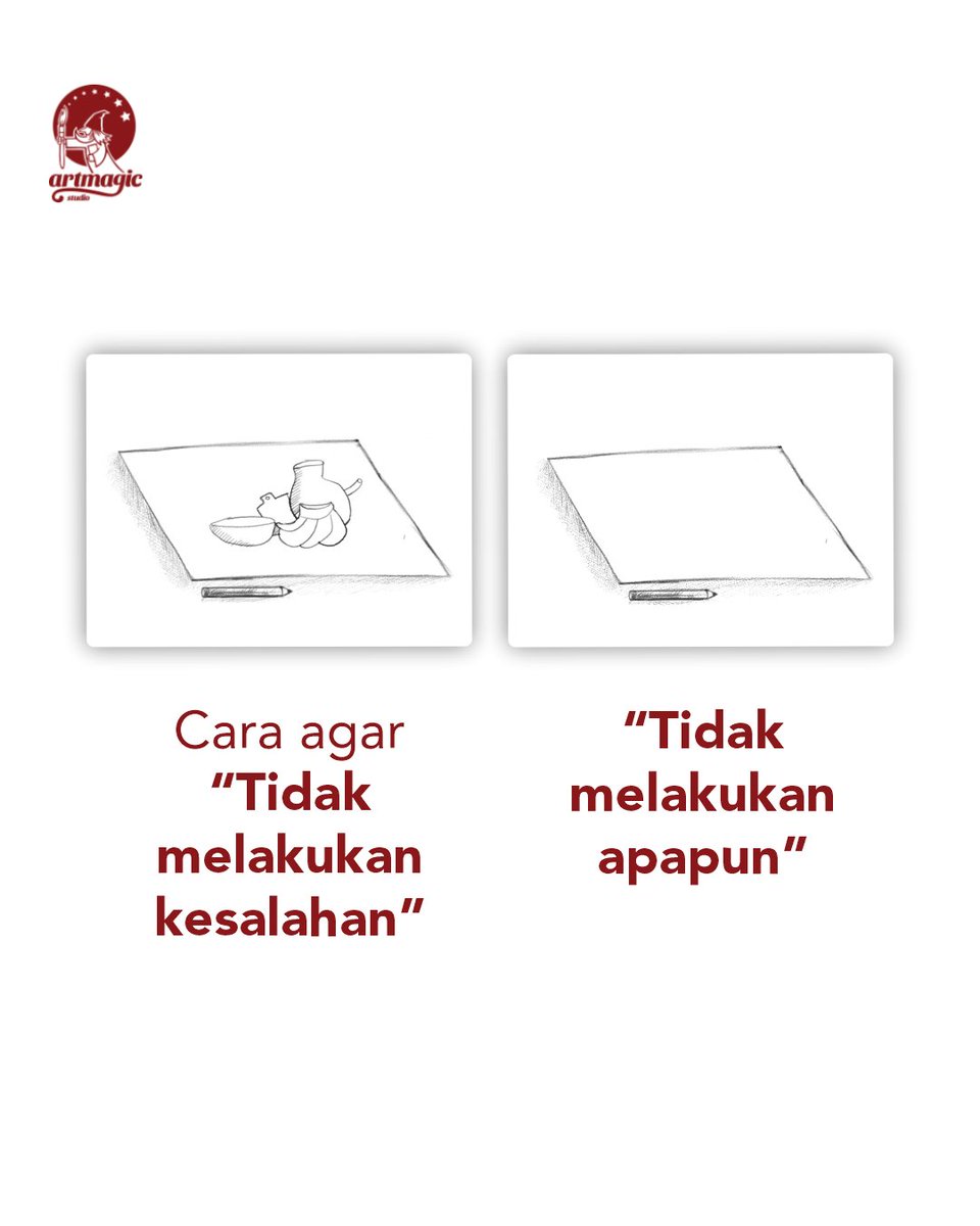 studio_artmagic's tweet photo. Karena dengan menghadapi kesalahan itu, semakin banyak hal yang dapat dipelajari✨ #studioartmagic #snbp #snbt #seleksi #mandiri #lesgambar #Bimbelgambar #gambar #kelas #offline #online #dkv #despro #interior #ptn #desain #jurusan #animasi #kriya #seni #portofolio #fsrd #itb #its https://t.co/VbNUqdRMME