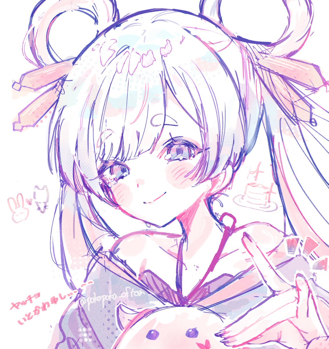 #超かぐや姫
映画良すぎて衝動描きしたヤッチョ🐰🌕