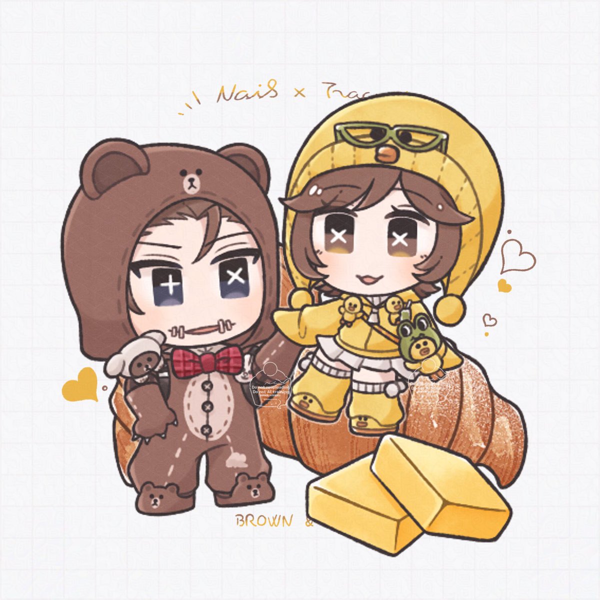 🥐🐻🐣💕
 #NaibTracy #ナワトレ