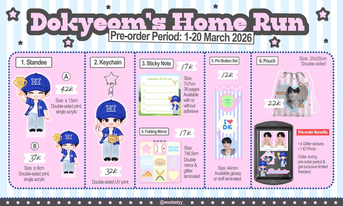 [rt &amp; like are very appreciated <3]

🏆⚾ 𝐎𝐩𝐞𝐧 𝐏𝐫𝐞-𝐨𝐫𝐝𝐞𝐫 𝐃𝐨𝐤𝐲𝐞𝐨𝐦'𝐬 𝐇𝐨𝐦𝐞 𝐑𝐮𝐧 ⚾🏆
by <a href="/wootastyy_/">jannii🐦🧢</a>

📅 : 1 - 20 March 2026
📎 : forms.gle/KbyFpxiZN6WYAg…

if you have any questions, feel free to reach out via dm on x/instagram @.wootastyy_ 🌟_____🌟