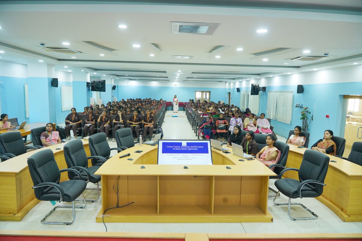 Avinashi641043's tweet image. Awareness Initiative on Ocular Trauma Prevention 

The Department of Optometry is organising an awareness programme to educate students and staff on preventing occupational eye injuries and promoting safe laboratory and workplace practices.

#EyeSafety #VisionCare