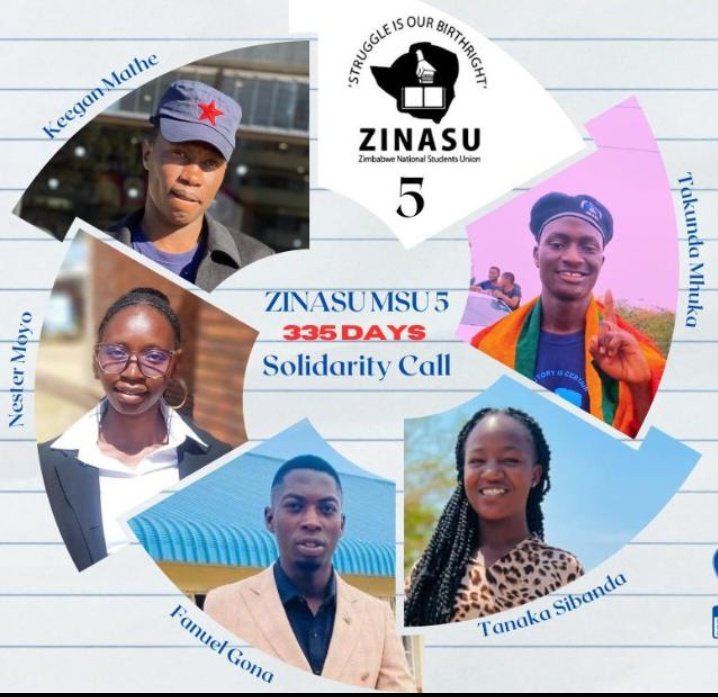 ZinasuMashProv's tweet photo. The hearing to overturn expulsions & suspensions for the MSU5 is set for 9 March at Masvingo High Court. Let's demonstrate solidarity by painting Masvingo Blue ,thus sending a clear message that our Comrades need to be reinstated
#ReinstateMSU5
#SolidarityIsTheKey https://t.co/4bekGbuoEL