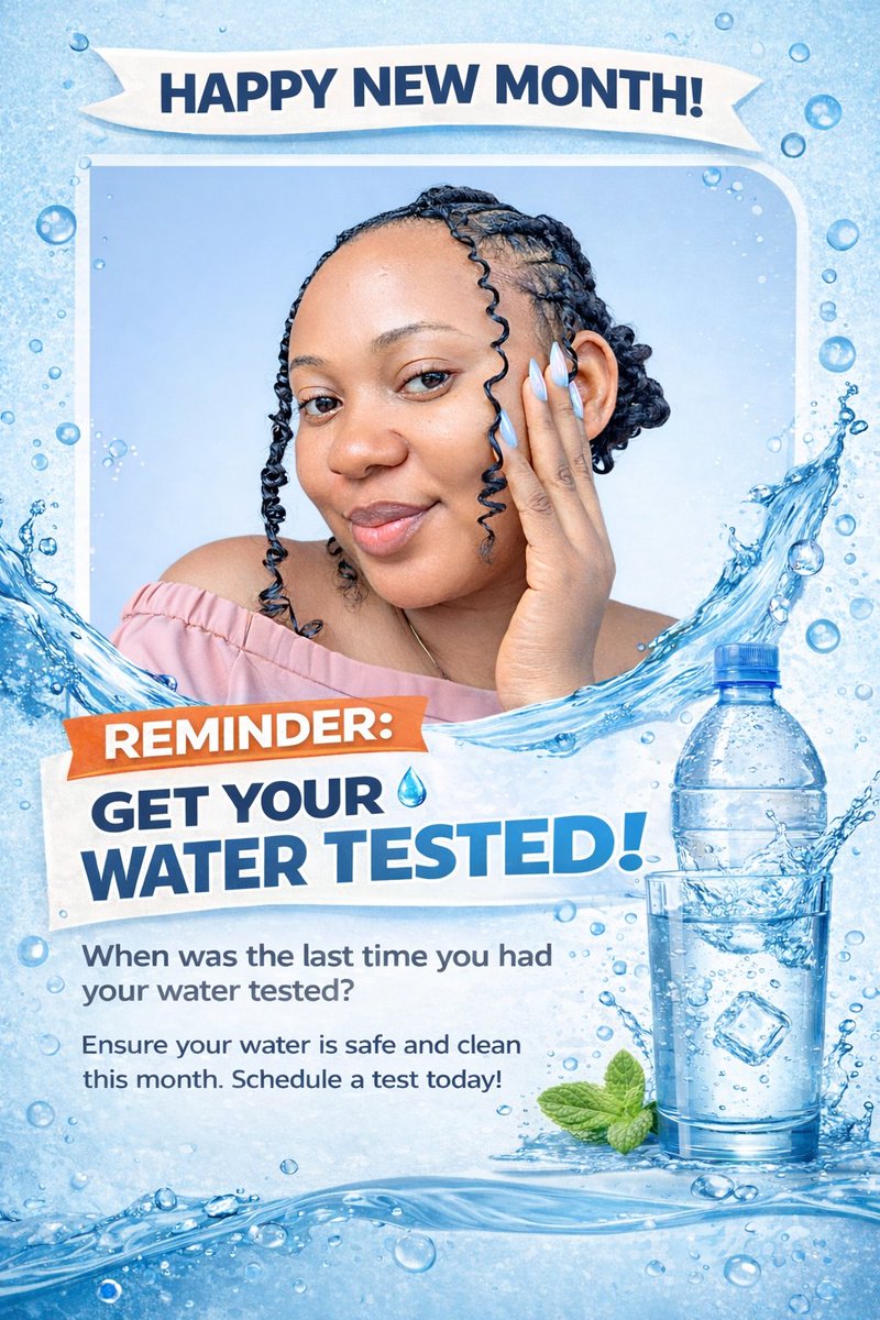 amfavoured22's tweet photo. Happy New Month Everyone 

This is another month to remind you to get your water tested.

#NewMonth #waterquality #watertesting https://t.co/Sn9npOi2Nr