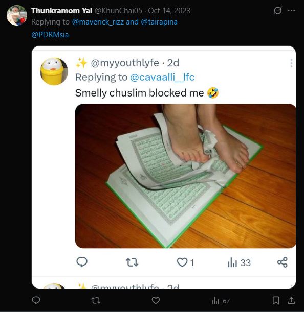 <a href="/BendiTheBagak/">Bendi (FendiBackup)</a> Nah gambar dia pijak Al-Quran. Tahun 2023. Kalau kau search nama myyouthlyfe, keluar belambak si maverick_rizz ni. Dia igt ubah nama org tak jumpa.