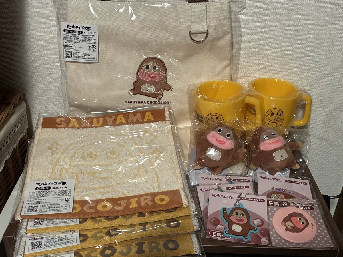 サク山チョコ次郎くじ第2弾、1件目は既に終了😞2件目で発見🤩 ｢10枚