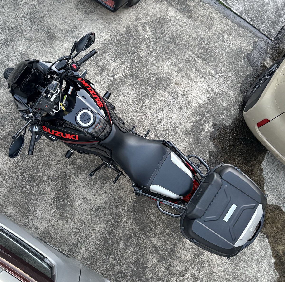 バイクを真上から見てみよう