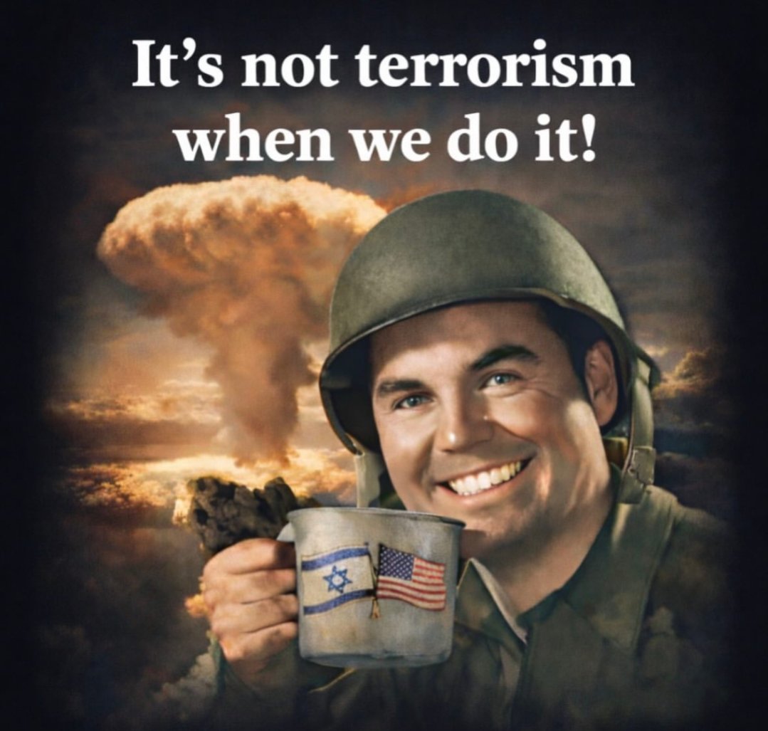 When US-Israel drop bombs, it's freedom. When they fight back, it's terror