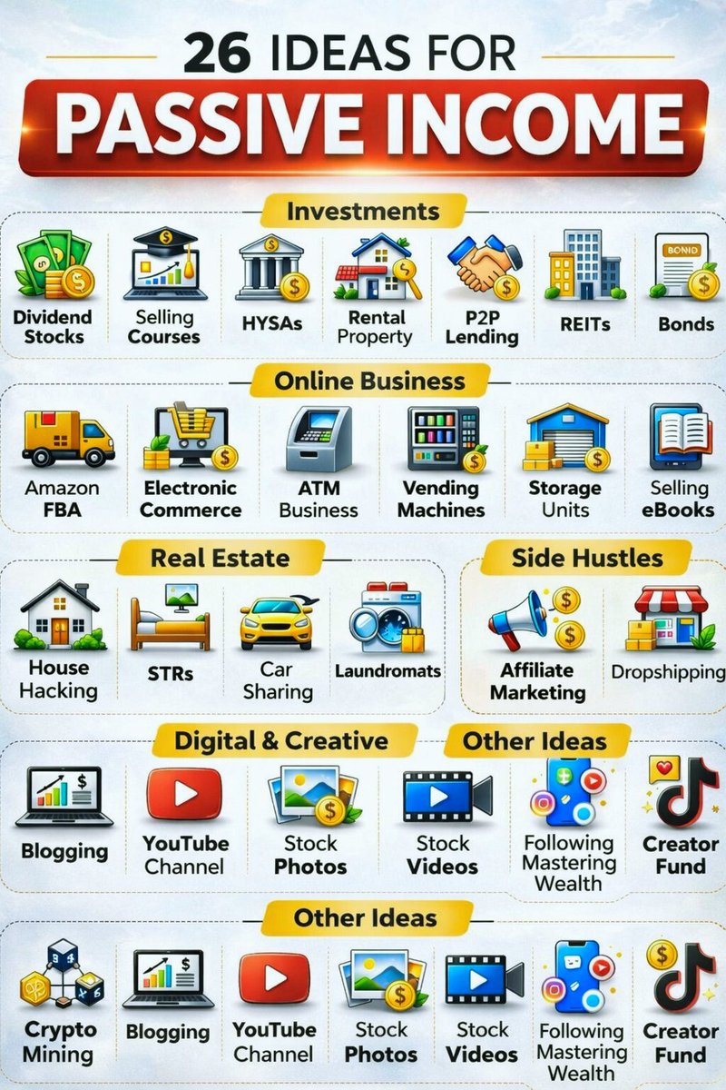 Abrar363478's tweet photo. 26 Ideas For Passive Income https://t.co/0vUrhWKaTv
