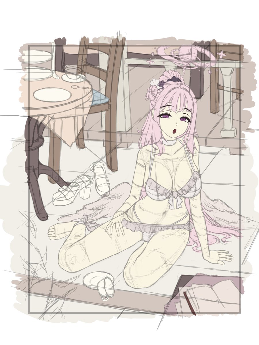 블아의 미카 공주님을 그리고 있어요 ㅋㅋ ☆

#ブルーアーカイブ #블루아카이브 #ブルアカ #BlueArchive #미소노미카 #MisonoMika #聖園ミカ