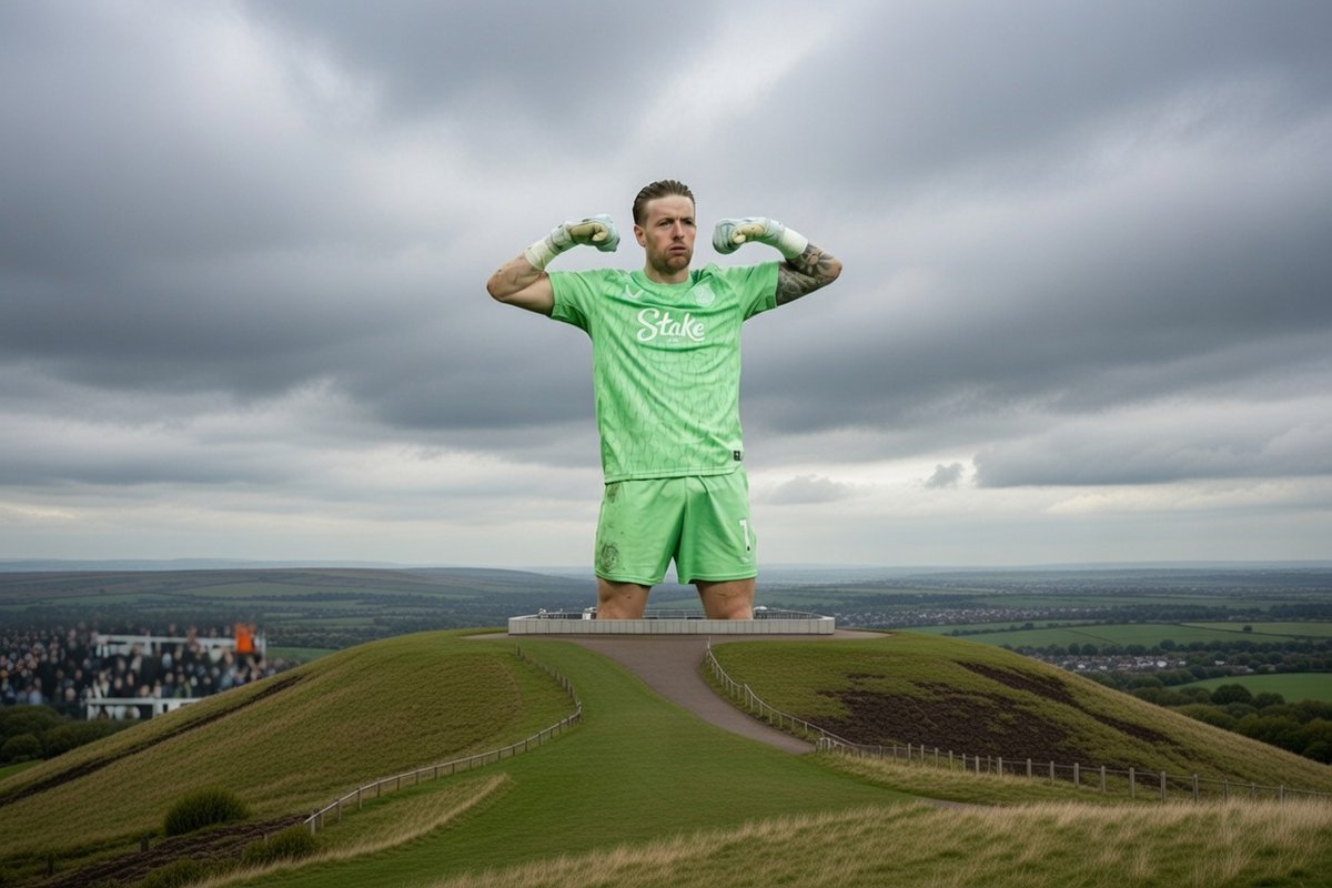 The Angel of The North looked different on the way home