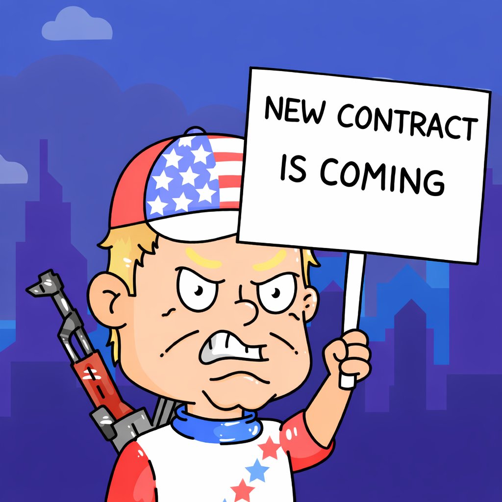 trump_ata's tweet photo. New contract coming, all current hodlers will recive 1:1 airdrop!
Stay tuned
Fill the form for #freemint : https://t.co/ucknfSvusg
#freemint #TRUMPATA #Donald #NFTs #Ethereum #NFTDrop https://t.co/KcbSfrRYqE