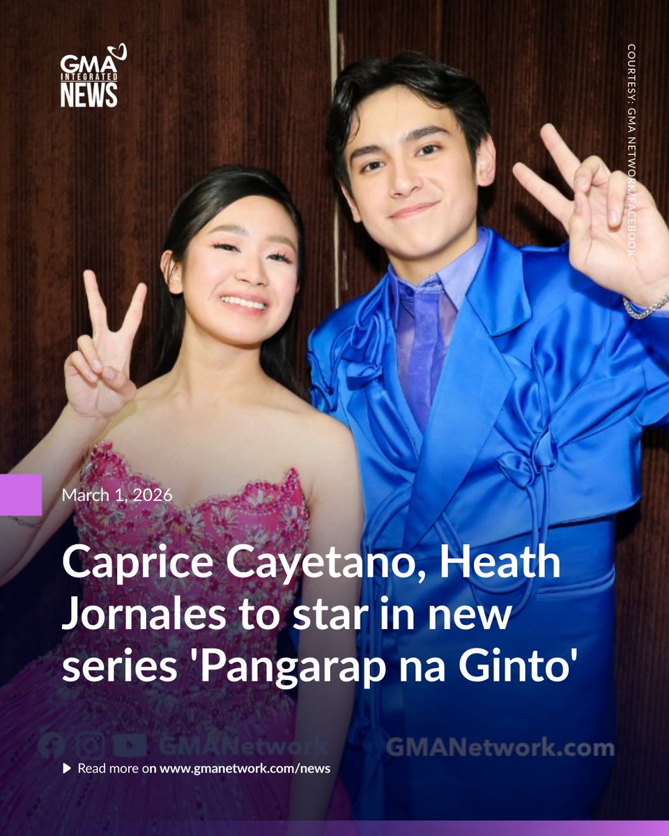 CAPHEATH FIRST TV SERIES 🥹💖

The CapEath tandem is here to stay, but now in the outside world!

Fresh from their victorious stint on "Pinoy Big Brother: Celebrity Collab Edition 2.0," Caprice Cayetano and Heath Jornales are set to star in an upcoming TV series titled "Pangarap