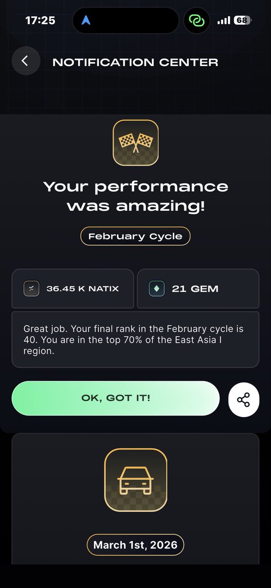 2月の稼ぎは600円かぁ🫠
#NATIX