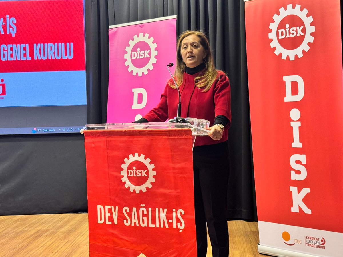 DevrimciSaglik's tweet photo. İstanbul  Şubemizin 1.Olağan Genel Kurulu toplandı.
DİSK ve sendikamız Genel Başkanı 
Arzu Çerkezoğlu'nun yanı sıra eski Genel Sekreterimiz Gürsel Kaya, DİSK Gıda-İş Yönetim Kurulu üyesi İbrahim Kızılyer, Genel İş İstanbul 2 nolu Şube Başkanı Süreyya Doğan da katıldı. https://t.co/EGSBFIUNqu