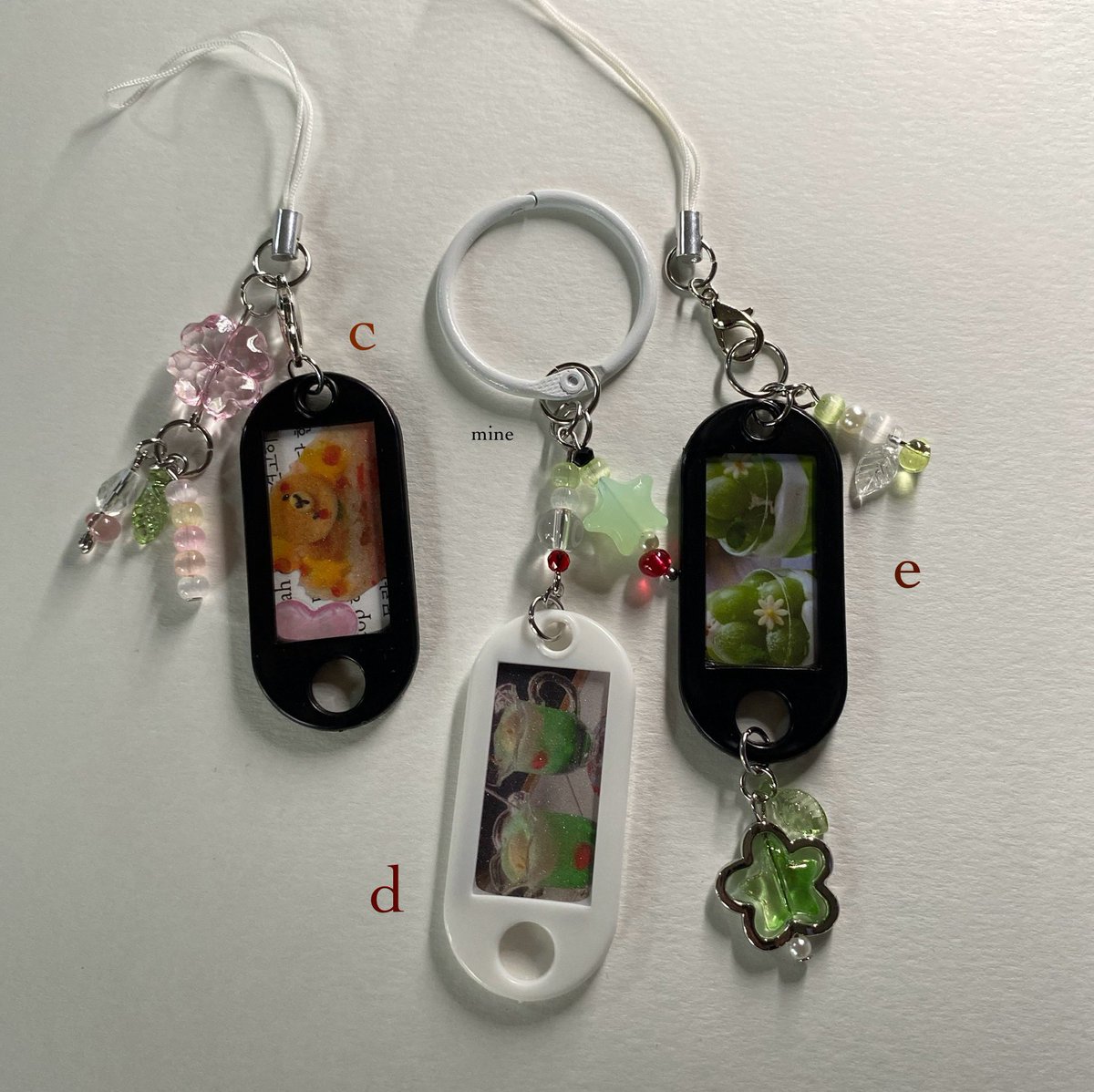 imeyue's tweet image. ˋℎ𝑎𝑛𝑑𝑚𝑎𝑑𝑒 :𝘭𝘦𝘦𝘮𝘪𝘯𝘦 ‧꒰ა ★ ໒꒱

 🌸🌼𝐤𝐞𝐲𝐜𝐡𝐚𝐢𝐧 | 𝐩𝐡𝐨𝐧𝐞 𝐜𝐡𝐚𝐫𝐦 ~ {c} and {e}
Price:  30฿ ᯓ

 🍧 𝐤𝐞𝐲𝐜𝐡𝐚𝐢𝐧 | 𝐩𝐡𝐨𝐧𝐞 𝐜𝐡𝐚𝐫𝐦 ~ {d}
Price:  20฿ ᯓ ⠀⠀ ⠀⠀ ⠀ ⠀⠀

⭐️ค่าส่ง 40.- 
#keychains #พวงกุญแจ #handmade #พร้อมส่ง #fyp