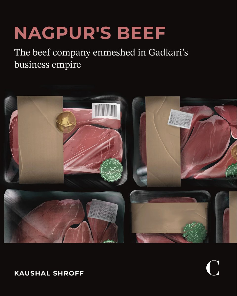 At the middle of the Gadkari family's sprawling agro-business empire is a beef company that has quietly risen to international prominence.  

Read the entire report by Kaushal Shroff on the beef company enmeshed in Gadkari’s business empire: caravanmagazine.in/business/nikhi…