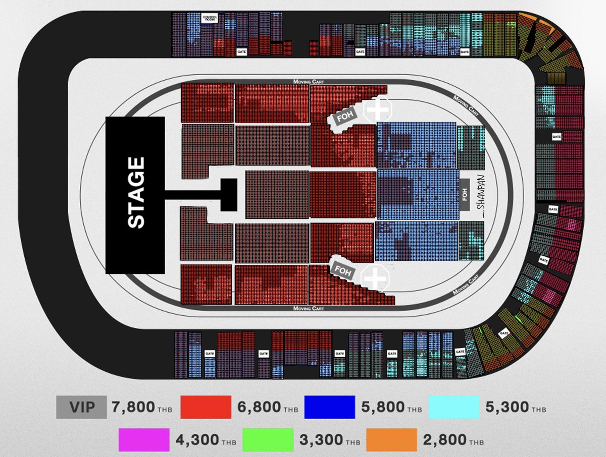 Update ✨ที่นั่งที่ยังมีอยู่ ทึเมคนที่กำลังเก็บเงินยังมีเวลาเพื่อสเตเดียมแรกของสมบัติ เห็นบัตร 3,300 ยังพอมีอยู่ด้วย 
2-8 มีนานายทุนให้ Promotion ส่วนลด 990 บัตร 6,800 / 5,800 และ 5,300 บาท เผื่อใครดูตรงไหนไว้นะคะ✌🏻 

* บางโซนที่หายไปคิดว่าลนช.น่าจะปิดโซน #PULSE_ON_IN_BANGKOK