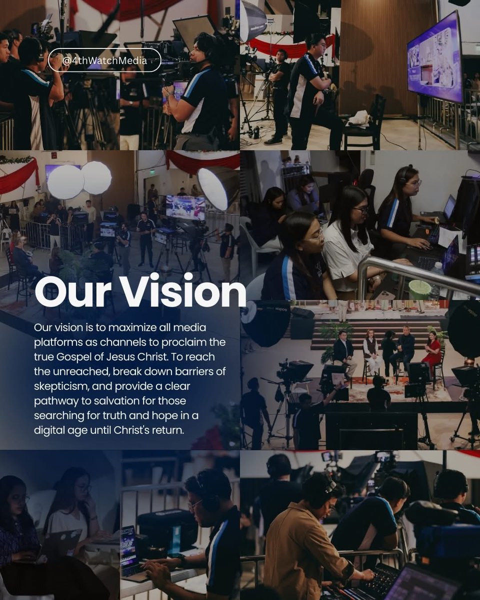 4thwatchmedia's tweet photo. As the official multimedia arm of PMCC (4th Watch), 4th Watch Media is dedicated to proclaiming the true Gospel to the nations.

Evangelizing the Lost. Edifying the Saints. 

#4thWatchMedia https://t.co/Z2ubLhnJVl