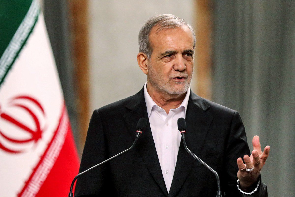 jacksonhinkle's tweet photo. Iranian President's Office: 

President Pazakhian is completely healthy and safe. https://t.co/UxUgsGZ96T