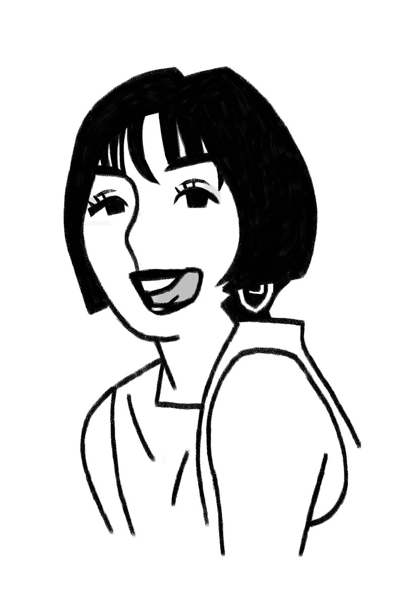 似顔絵習作、池田エライザさんに再々挑戦！ 前回投稿したのと合わせて