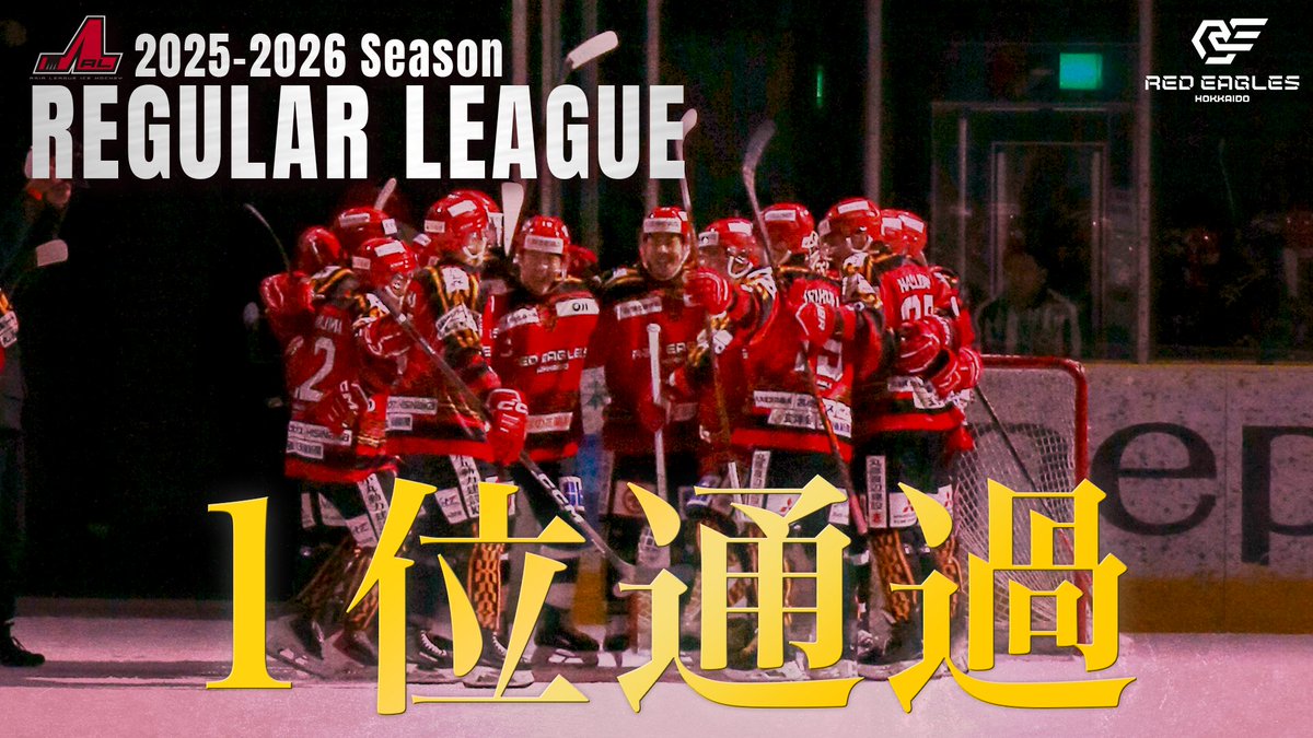 _redeagles_'s tweet photo. 本日の勝利で
2025-2026シーズン　
レギュラーリーグ1位通過が確定⭐️

皆様の熱い気持ちと一緒に
最後の最後まで戦っていきます🔥🔥🔥

#レッドイーグルス北海道 https://t.co/9ZDlWi4rAx