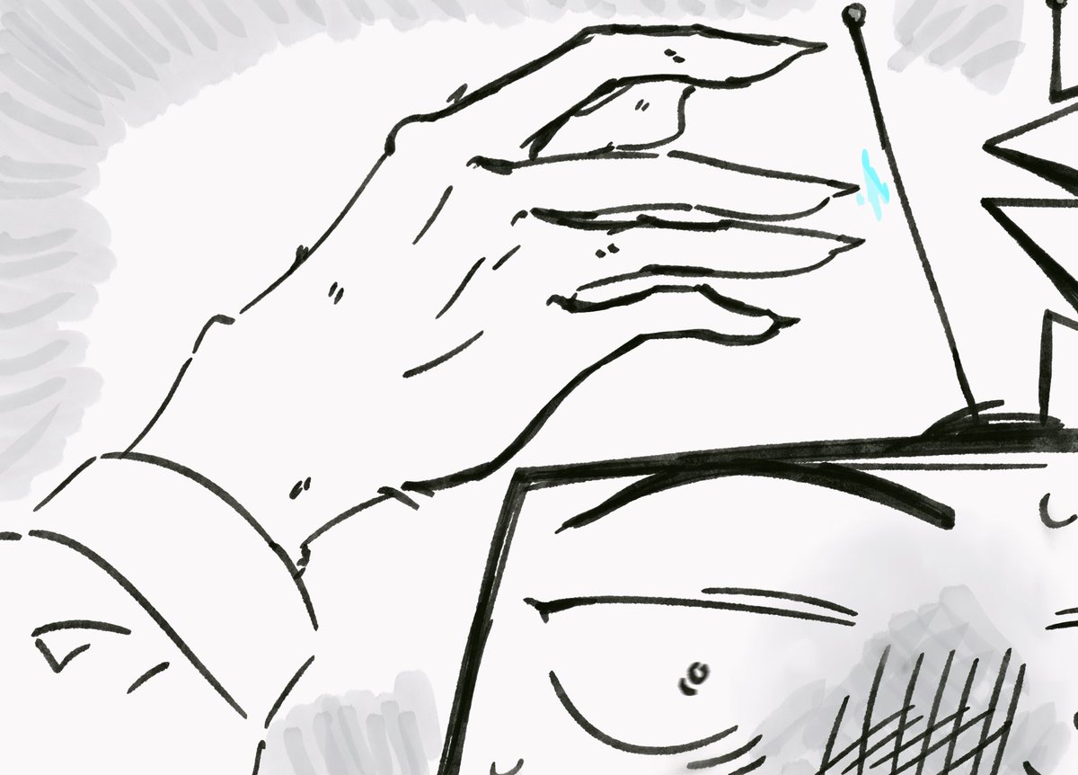 voxalatte's tweet photo. Hands to yourself, man.. #RadioStatic https://t.co/Lx2PcSWdPA