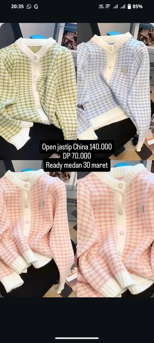 bybaobeiid's tweet photo. open jastip china🫶🏻 taobao pinduoduo xianyu. ready Medan 30 maret. bisa lewat Oren juga ya guys 

jastip china baju phone case tas sweater ganci dll https://t.co/6ebmsrb5PU
