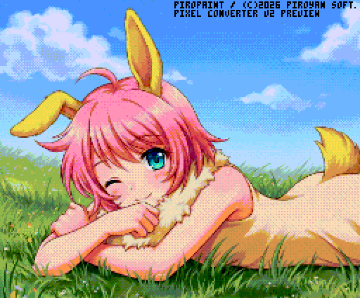piroyan's tweet photo. MSX2のSC8と、PC-9801を追加しました。さらに、彩度変更のテストで、タイルパターンと組み合わせてSC8では苦手なグレースケールに。誤差拡散とはまた違った趣があると思います。piroPAINT 9918は九龍城顔負けの増改築状態でしたが、今回はもうちょっと賢くプログラムしたいですね。#MSX2 #PC98 #PC9801 https://t.co/XWWEFZasMI