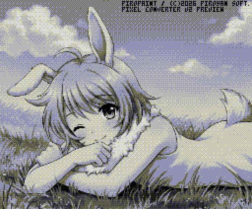piroyan's tweet photo. MSX2のSC8と、PC-9801を追加しました。さらに、彩度変更のテストで、タイルパターンと組み合わせてSC8では苦手なグレースケールに。誤差拡散とはまた違った趣があると思います。piroPAINT 9918は九龍城顔負けの増改築状態でしたが、今回はもうちょっと賢くプログラムしたいですね。#MSX2 #PC98 #PC9801 https://t.co/XWWEFZasMI