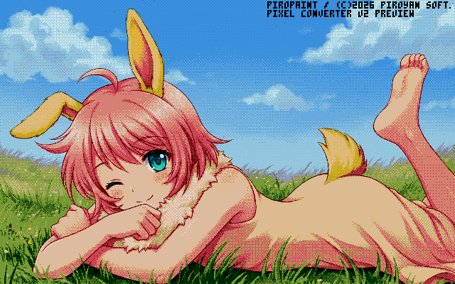 piroyan's tweet photo. MSX2のSC8と、PC-9801を追加しました。さらに、彩度変更のテストで、タイルパターンと組み合わせてSC8では苦手なグレースケールに。誤差拡散とはまた違った趣があると思います。piroPAINT 9918は九龍城顔負けの増改築状態でしたが、今回はもうちょっと賢くプログラムしたいですね。#MSX2 #PC98 #PC9801 https://t.co/XWWEFZasMI